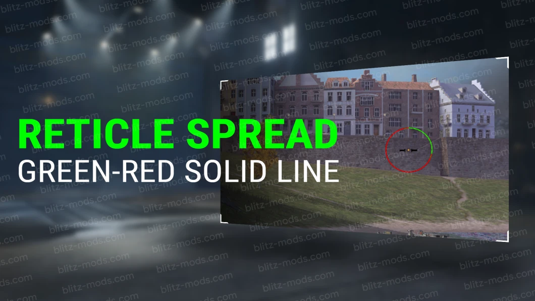 [Rozrzut celownika] Zielono-Czerwona linia ciągła