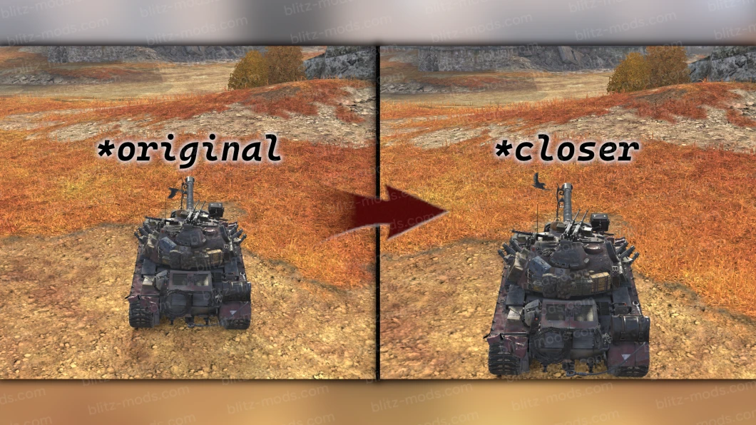 Dostosowana kamera bojowa: Bliżej